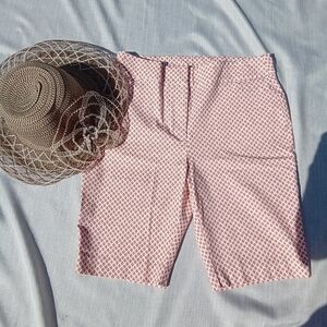 Attyre Pink Geometric Print Bermuda Shorts Hat NOT included